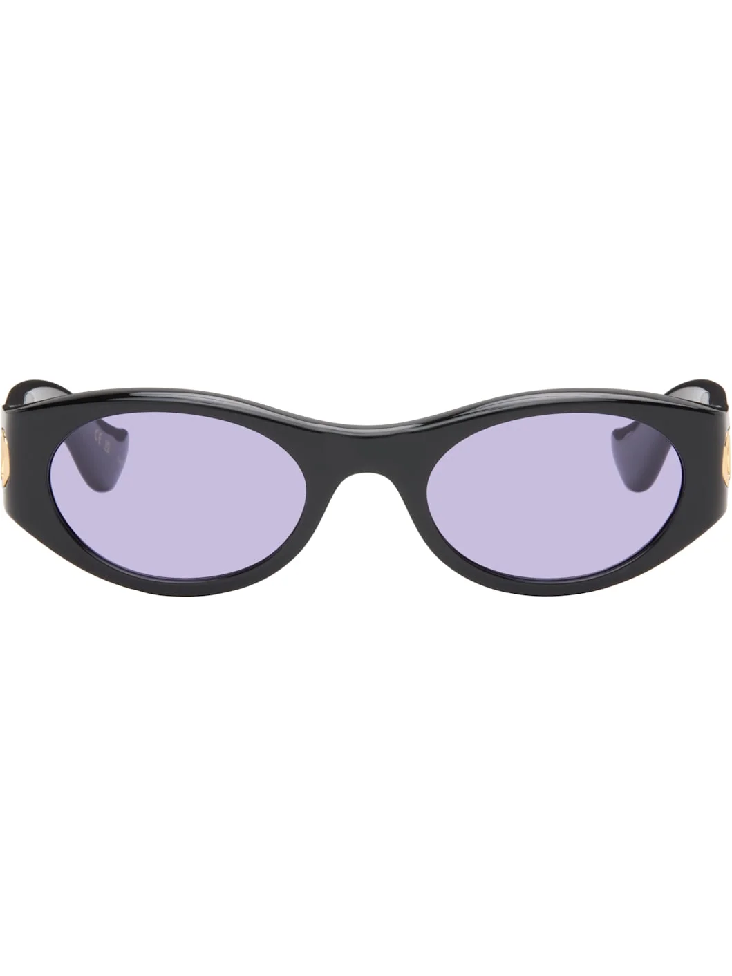 Black Vain Light V Logo Sunglasses - 1