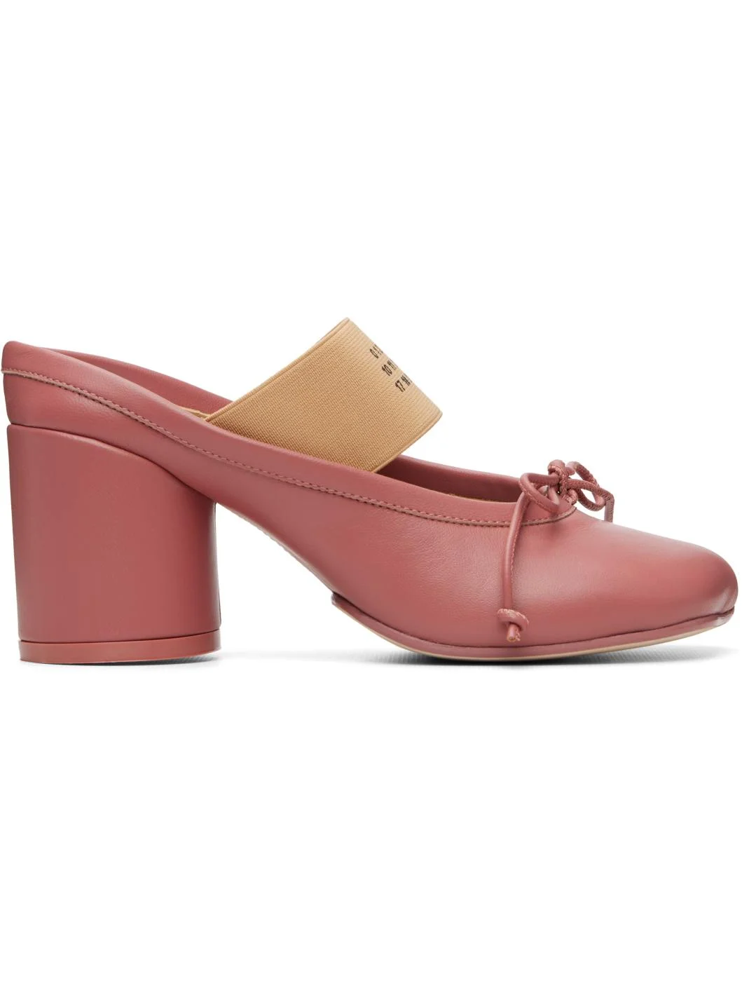 Pink Anatomic Numeric Mule Heels - 1
