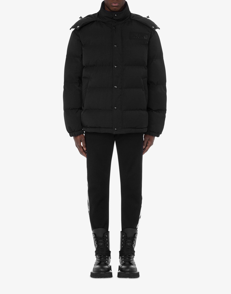 Moschino LOGO PATCH TECHNICAL NYLON DOWN JACKET outlook