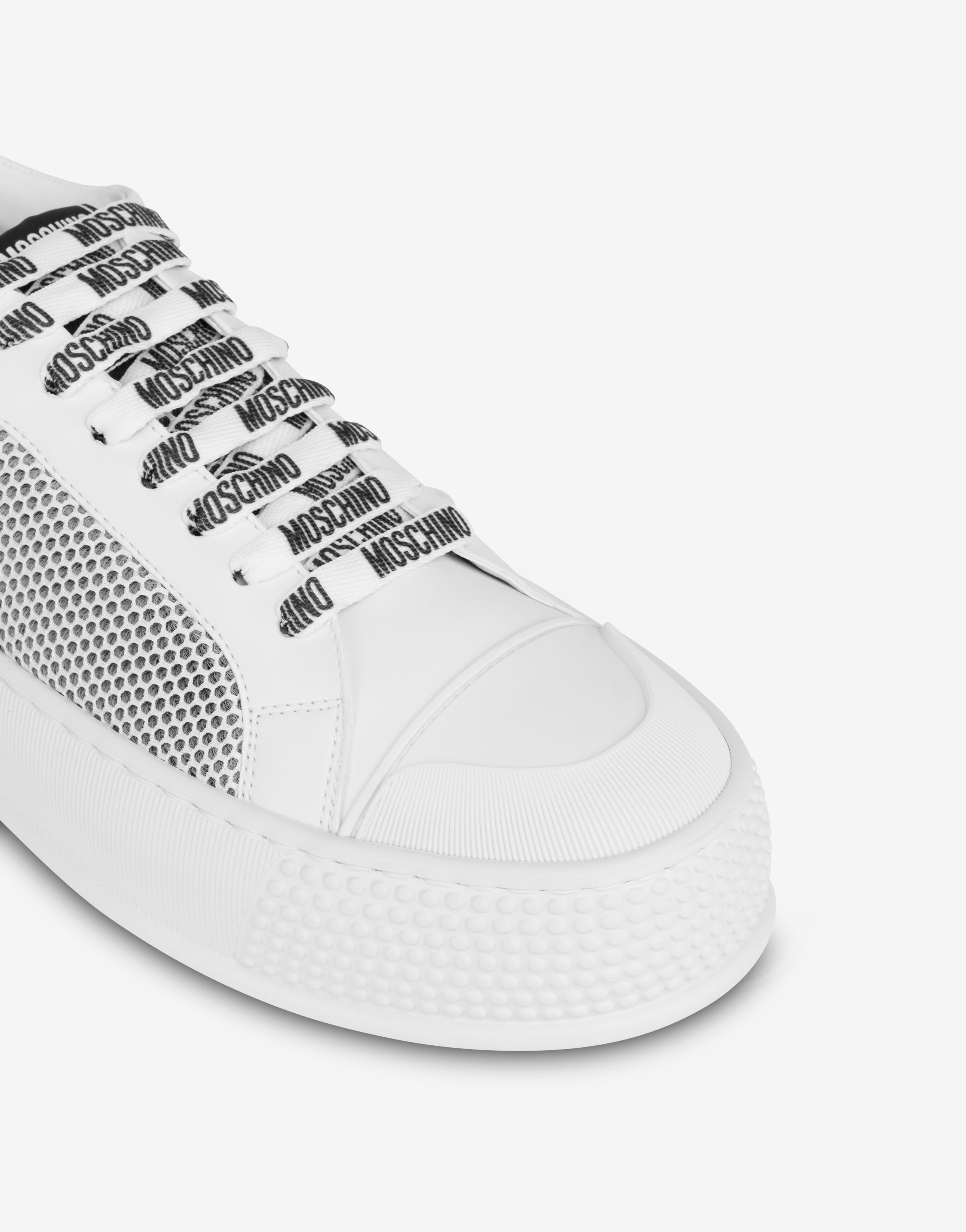 BUMPS & STRIPES SNEAKERS WITH MESH INSERTS - 3
