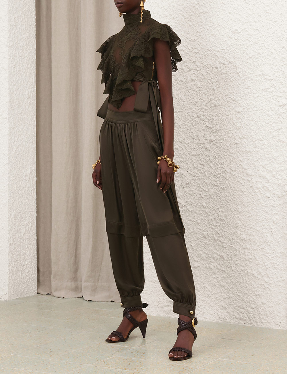 HYPNOTIC SILK HAREM PANT - 3