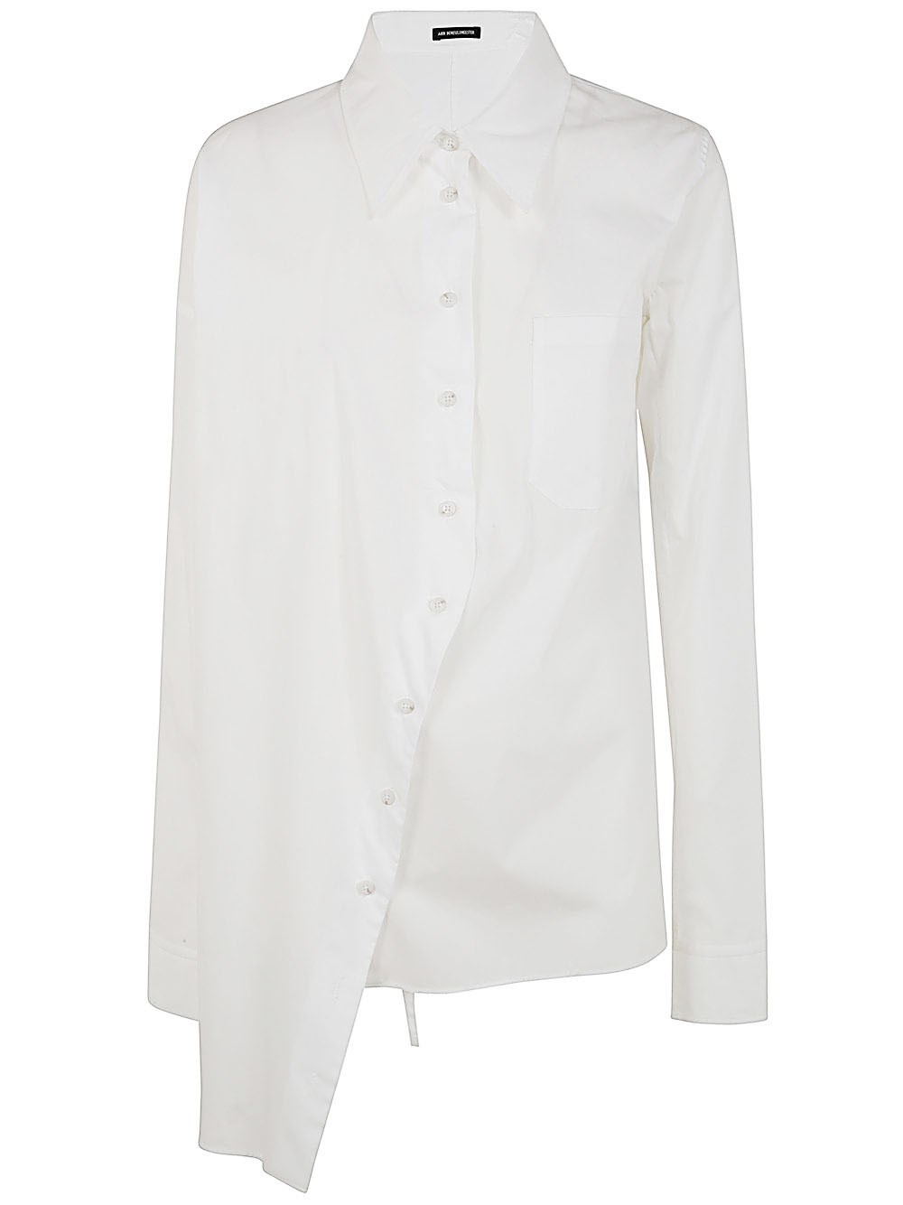JULA DROPPED SHOULDER SHIRT POPELINE WHITE - 1