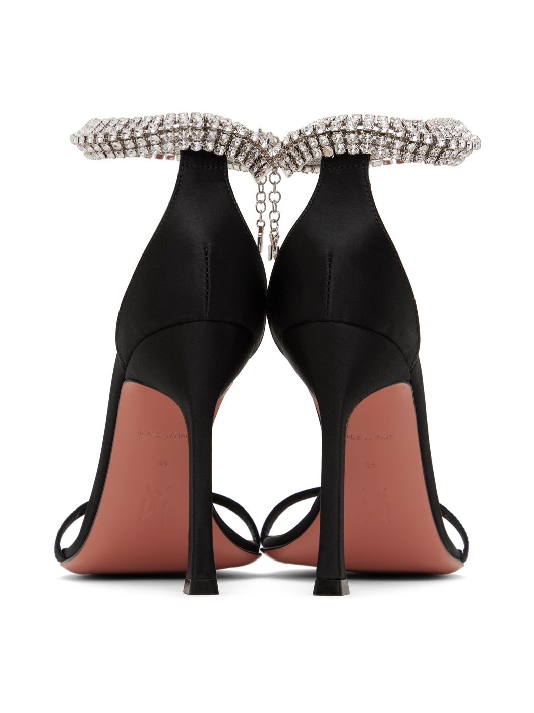 Black Iman Heeled Sandals - 2