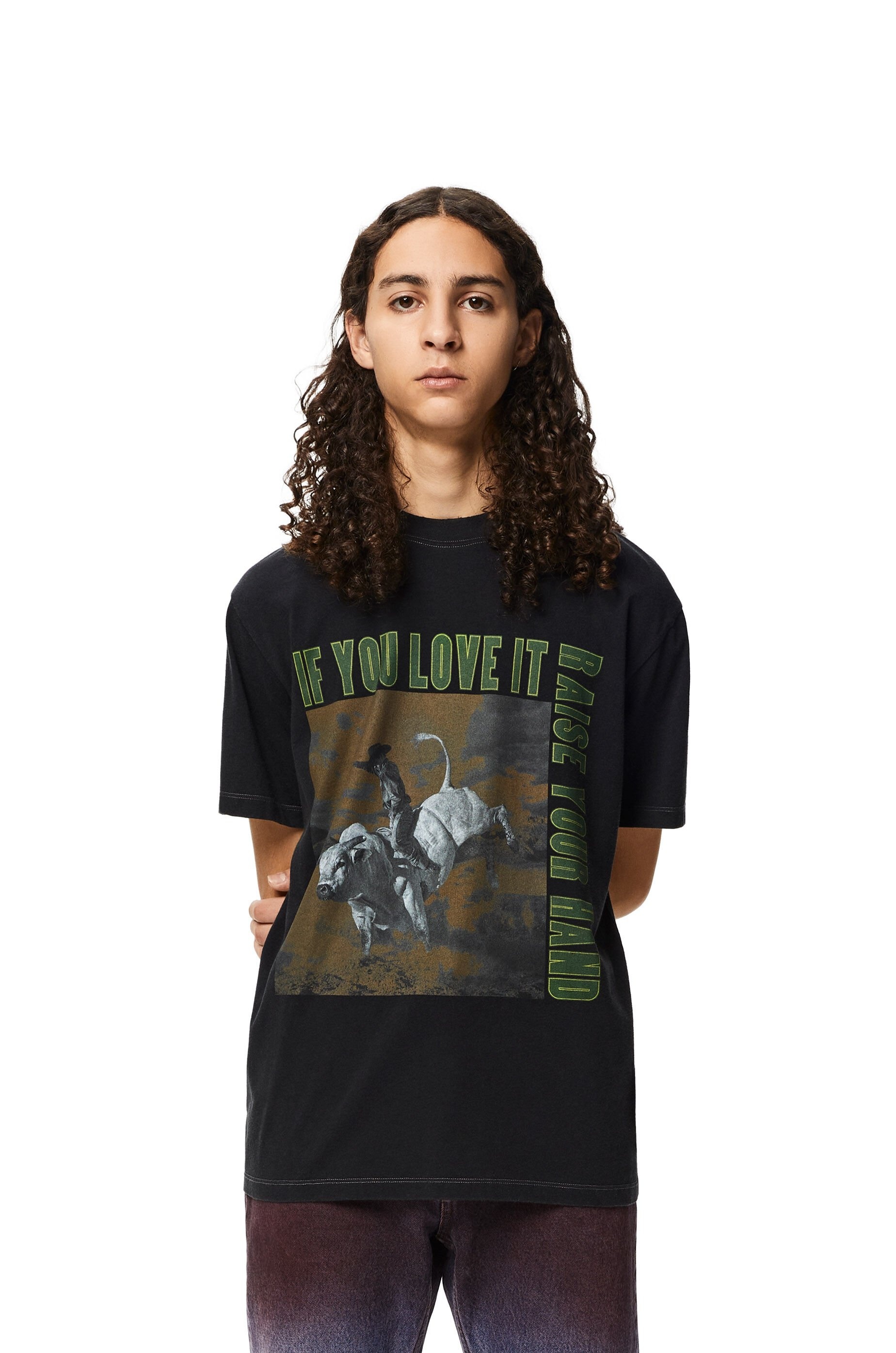 Bull print T-shirt in cotton - 3