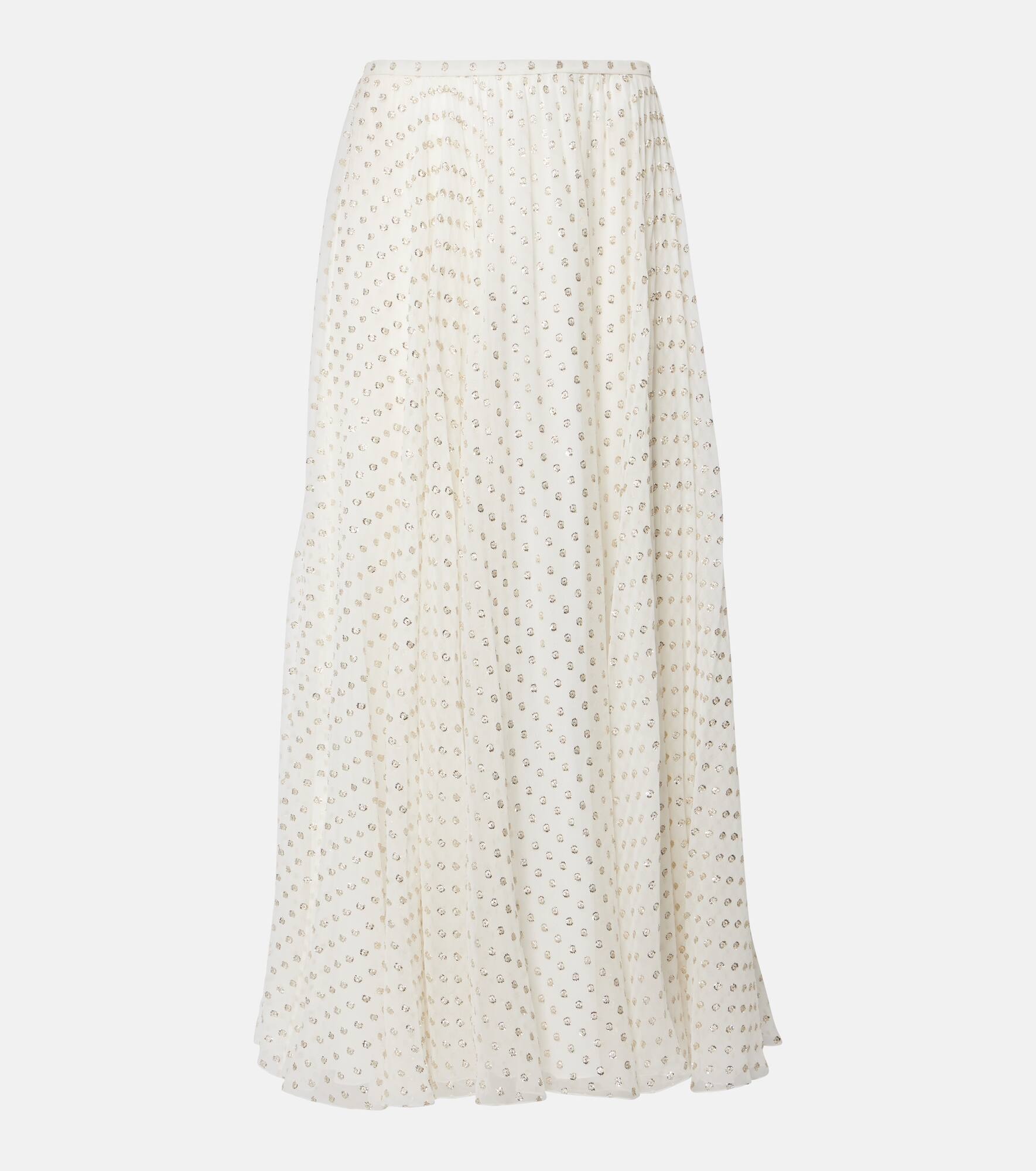 Jacquard silk-blend maxi skirt - 1