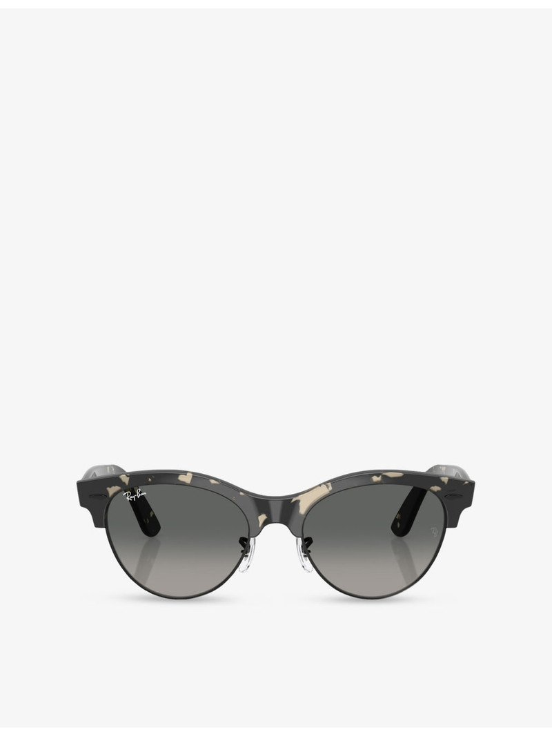 RB2341 Clubmaster Way Square-Frame Propionate Sunglasses 1