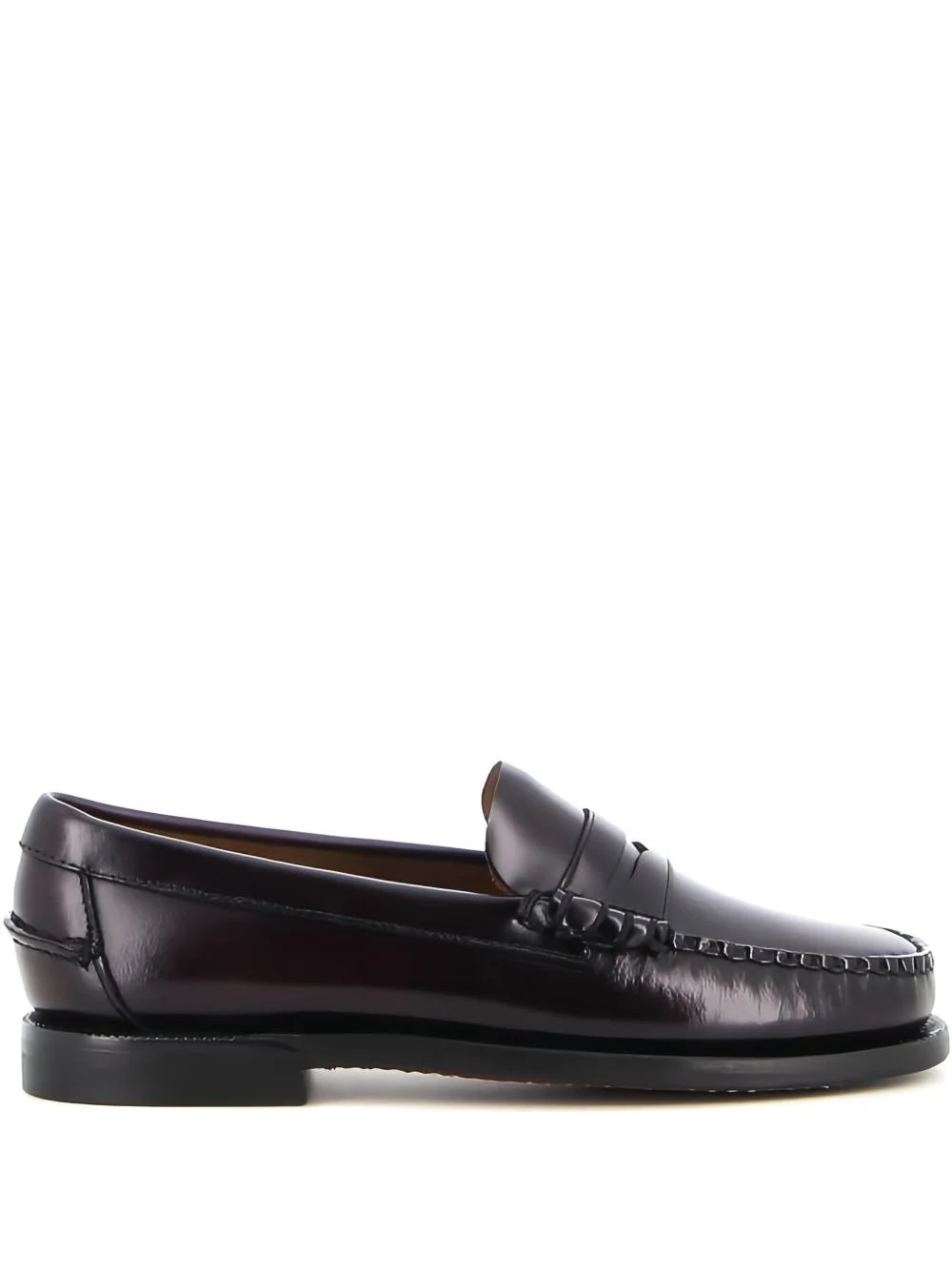 leather penny loafers - 1