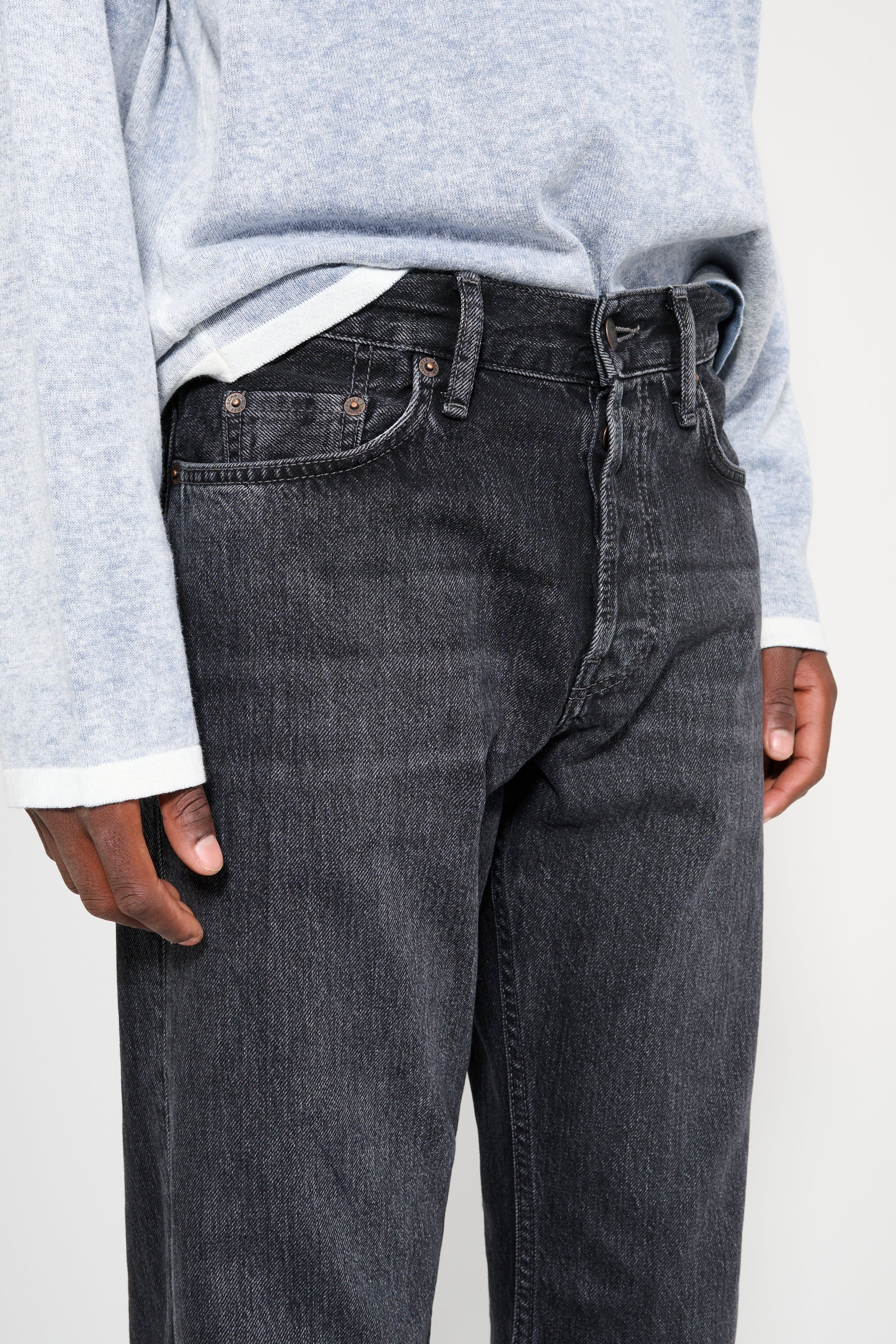 ACNE STUDIOS 2010M JEANS VINTAGE BLACK - 5