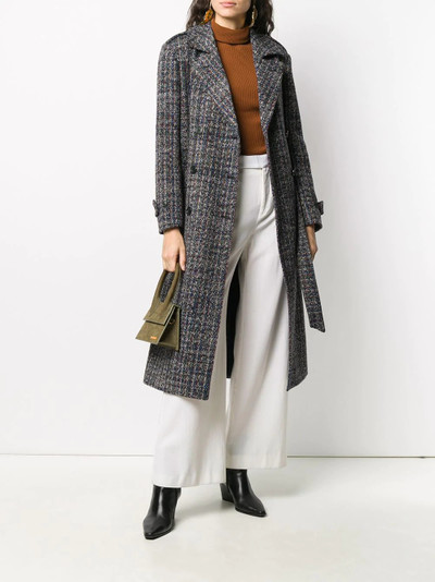 Missoni double breasted tweed trench coat outlook