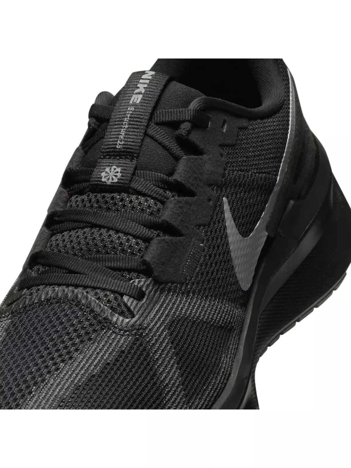 Structure 25 "Black/Black/Iron Grey" Men's Running Shoe - 7
