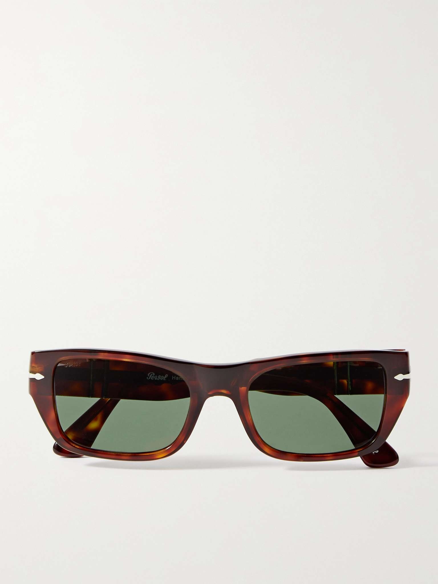 Rectangle-Frame Tortoiseshell Acetate Sunglasses - 1