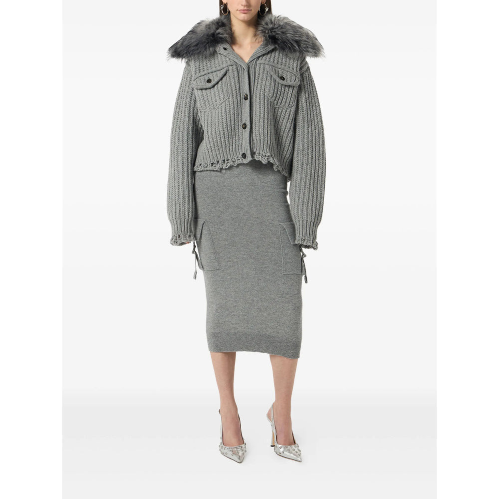 Blumarine Grey Skirts - Pencil Skirts Women - 3