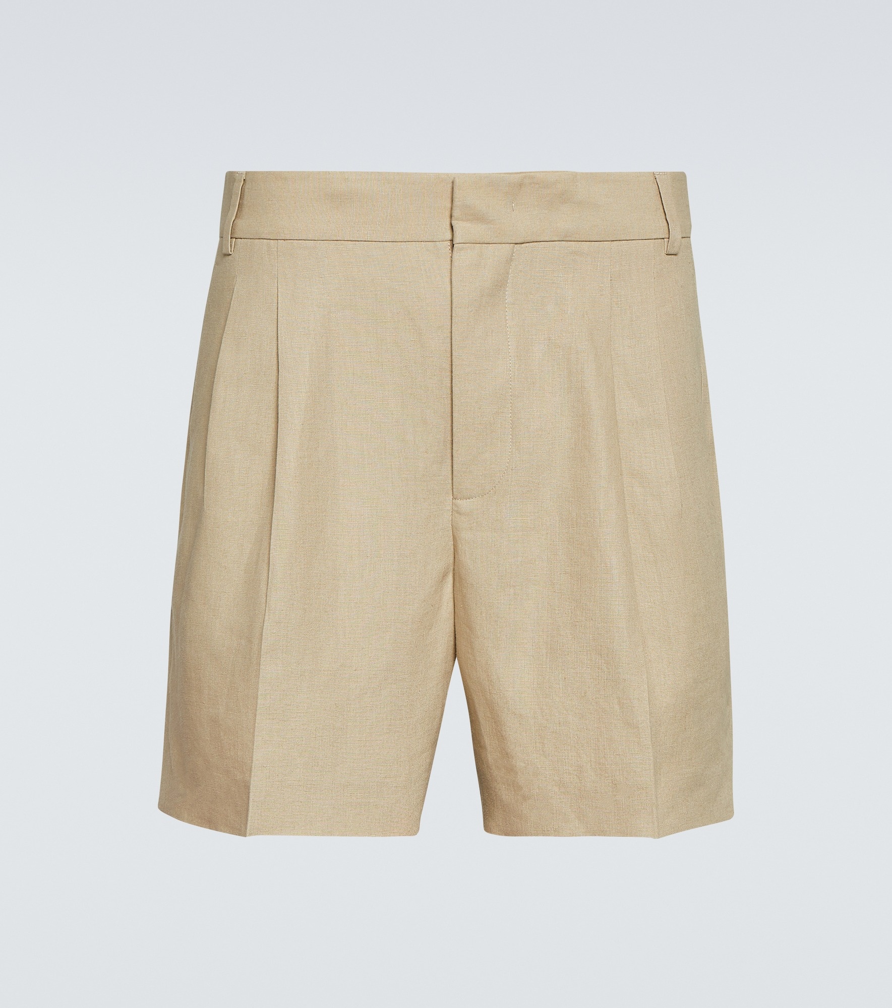 Honiara linen canvas Bermuda shorts - 1
