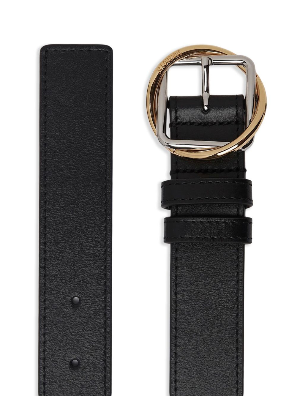 The Salon leather circle-buckle belt - 2