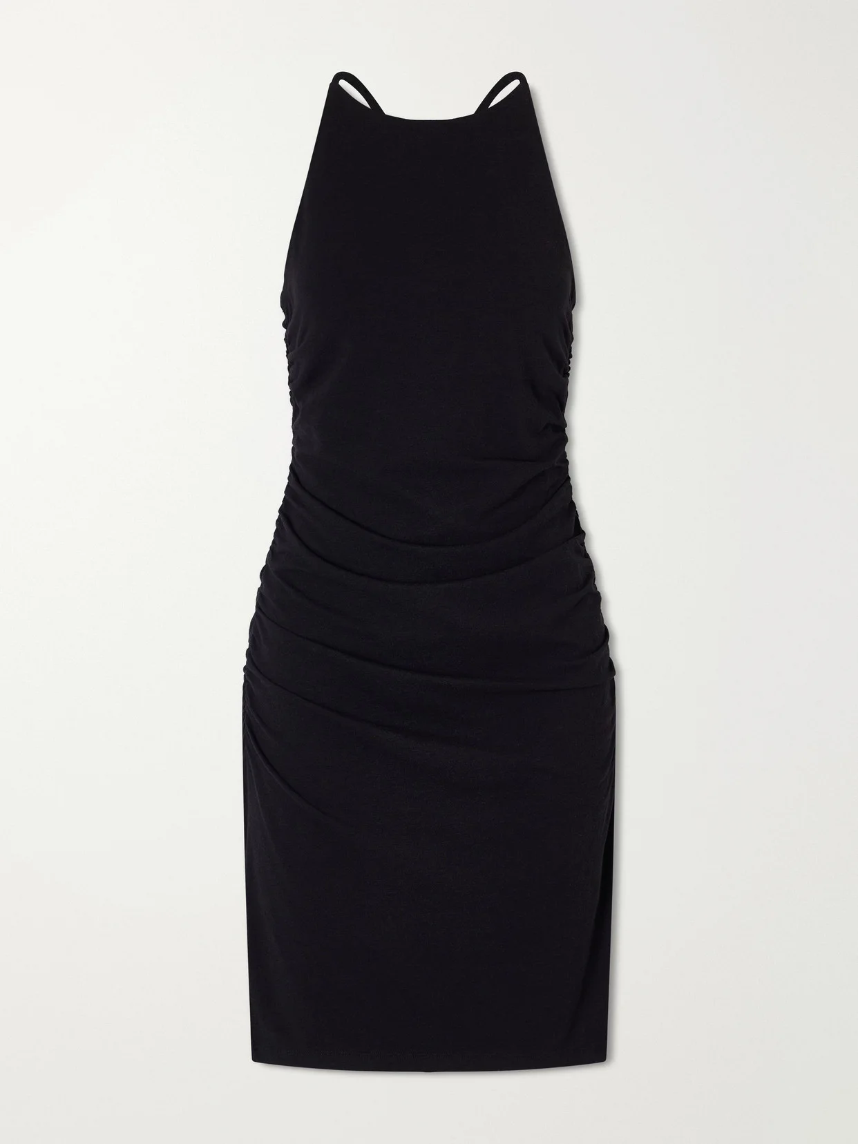 Ruched Tank Cotton-blend Jersey Mini Dress - 1