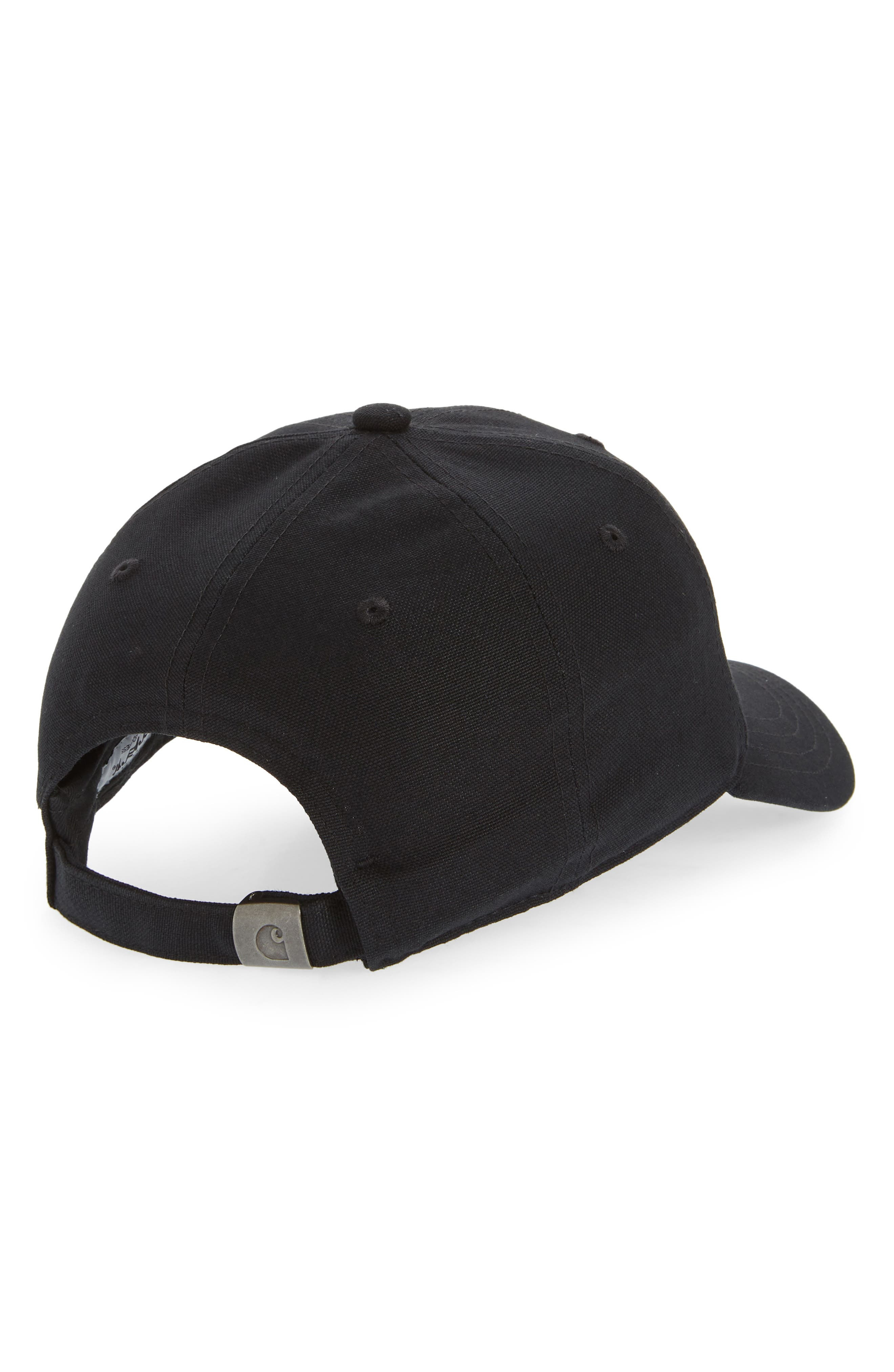 Carhartt Work In Progress Logo Script Baseball Cap in Black /White at Nordstrom - 2