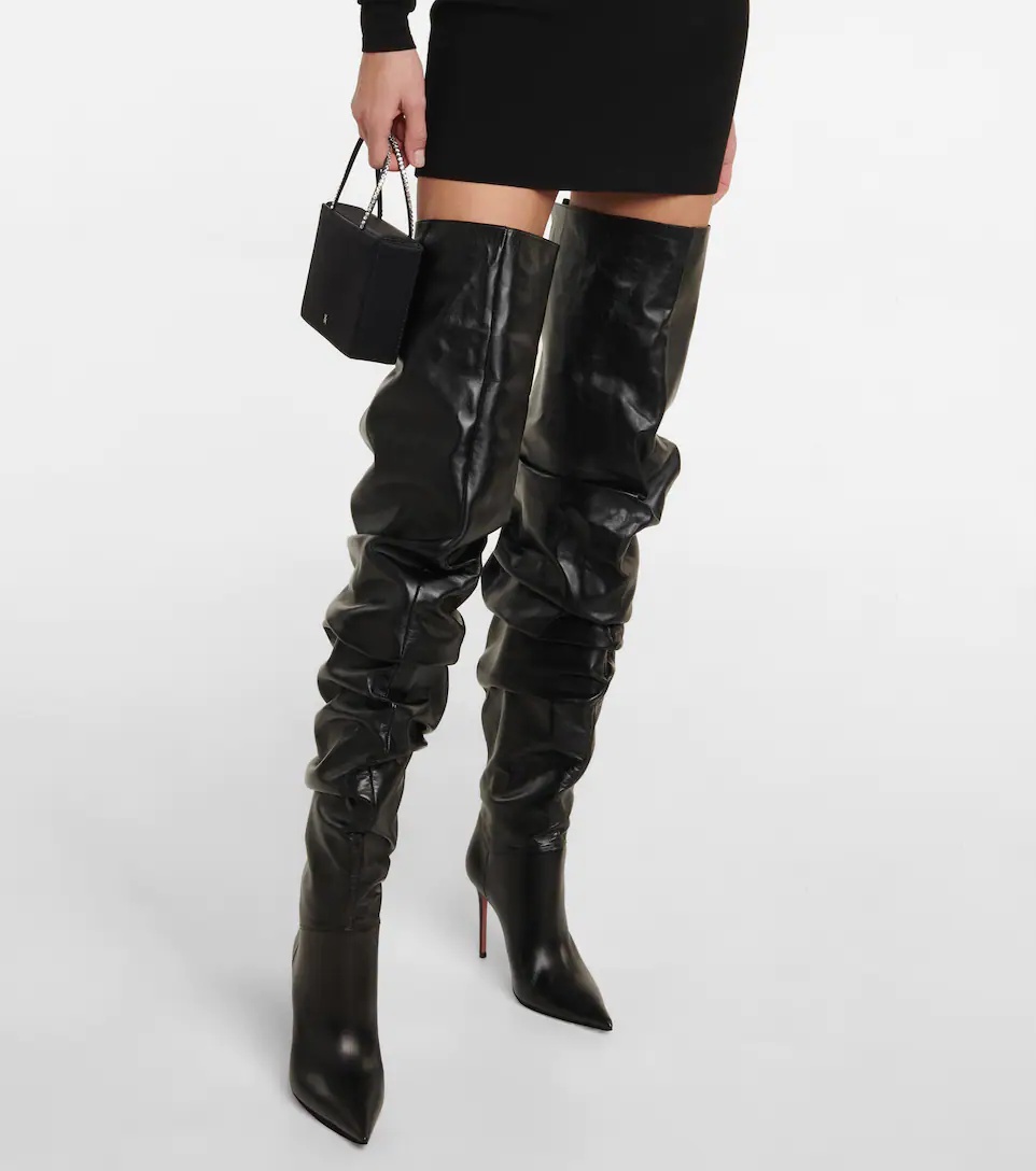 Jahleel leather over-the-knee boots - 4
