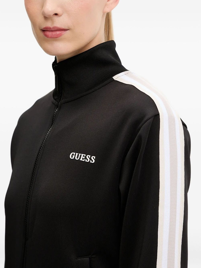 stripe-detail zip-up sweatshirt 4