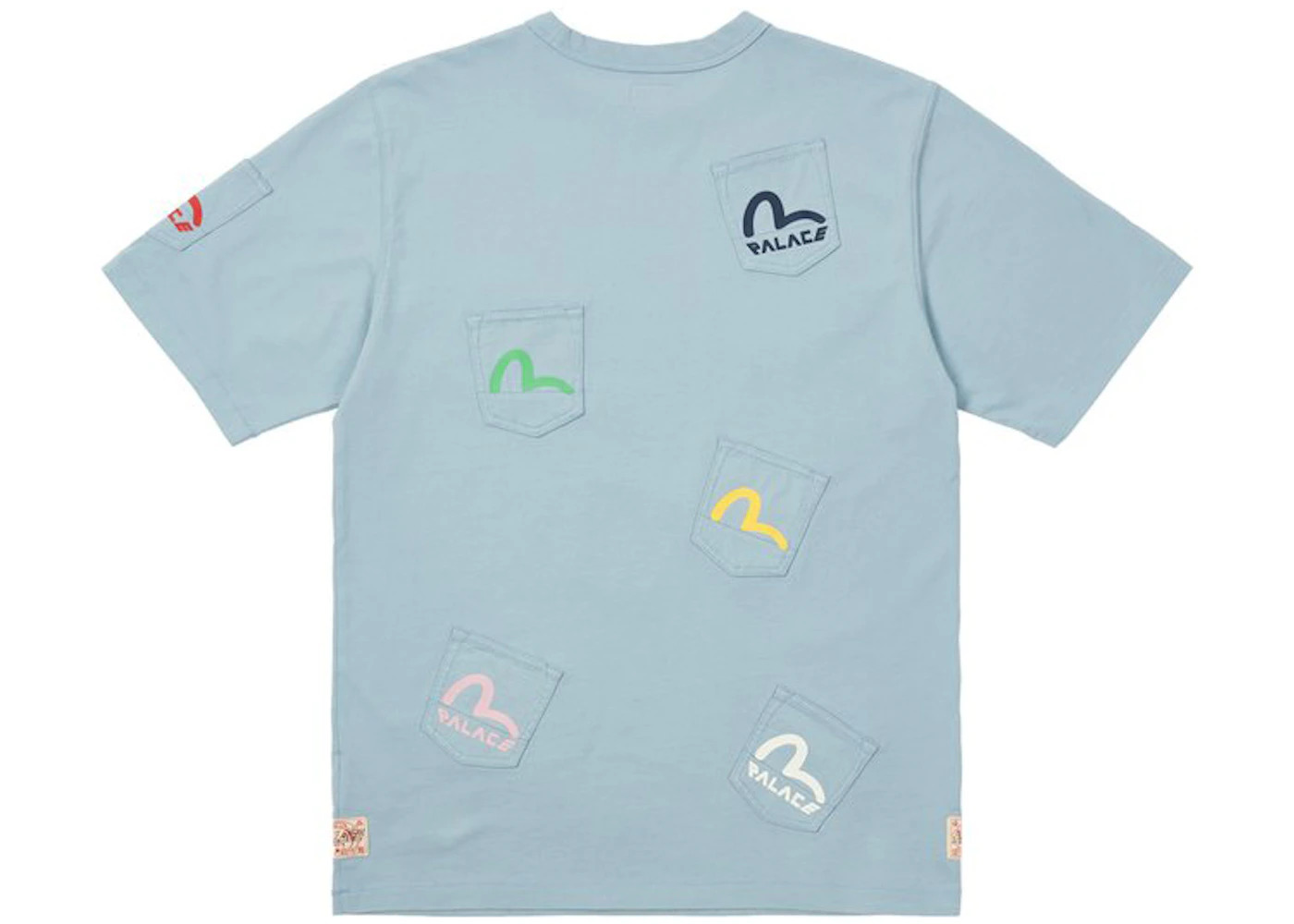 Palace x Evisu Multi Pocket T-shirt Dusty Blue - 2