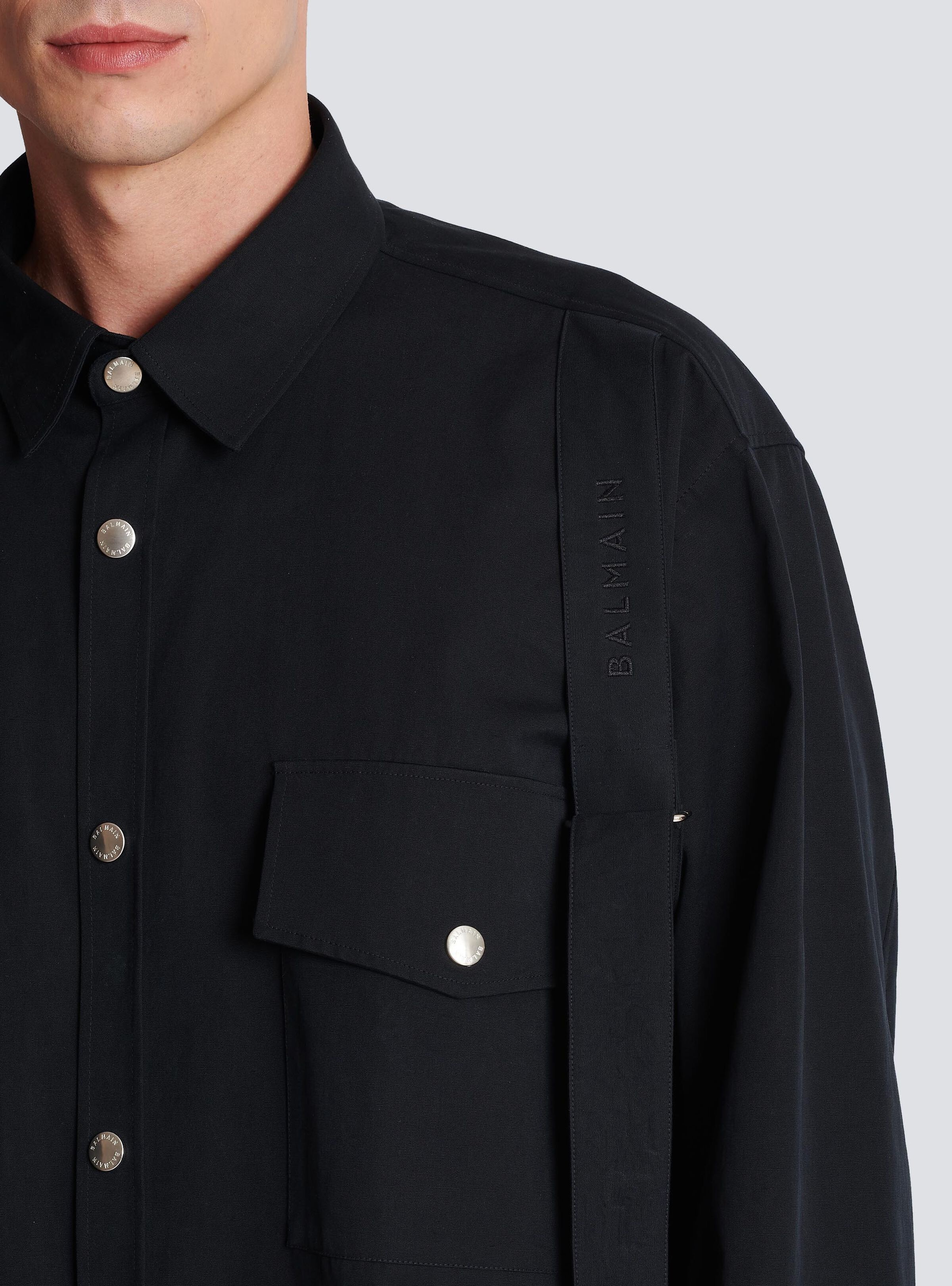 Cotton shirt with strap - 7
