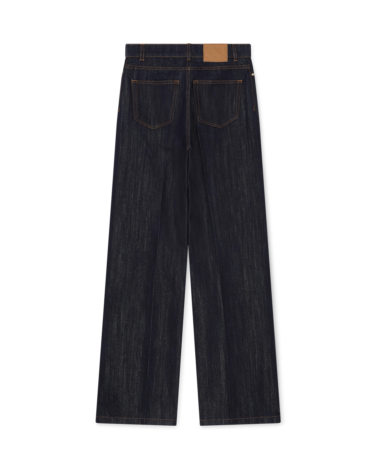 Washed Indigo Silver Lurex Jeans | Casablanca Paris - 2