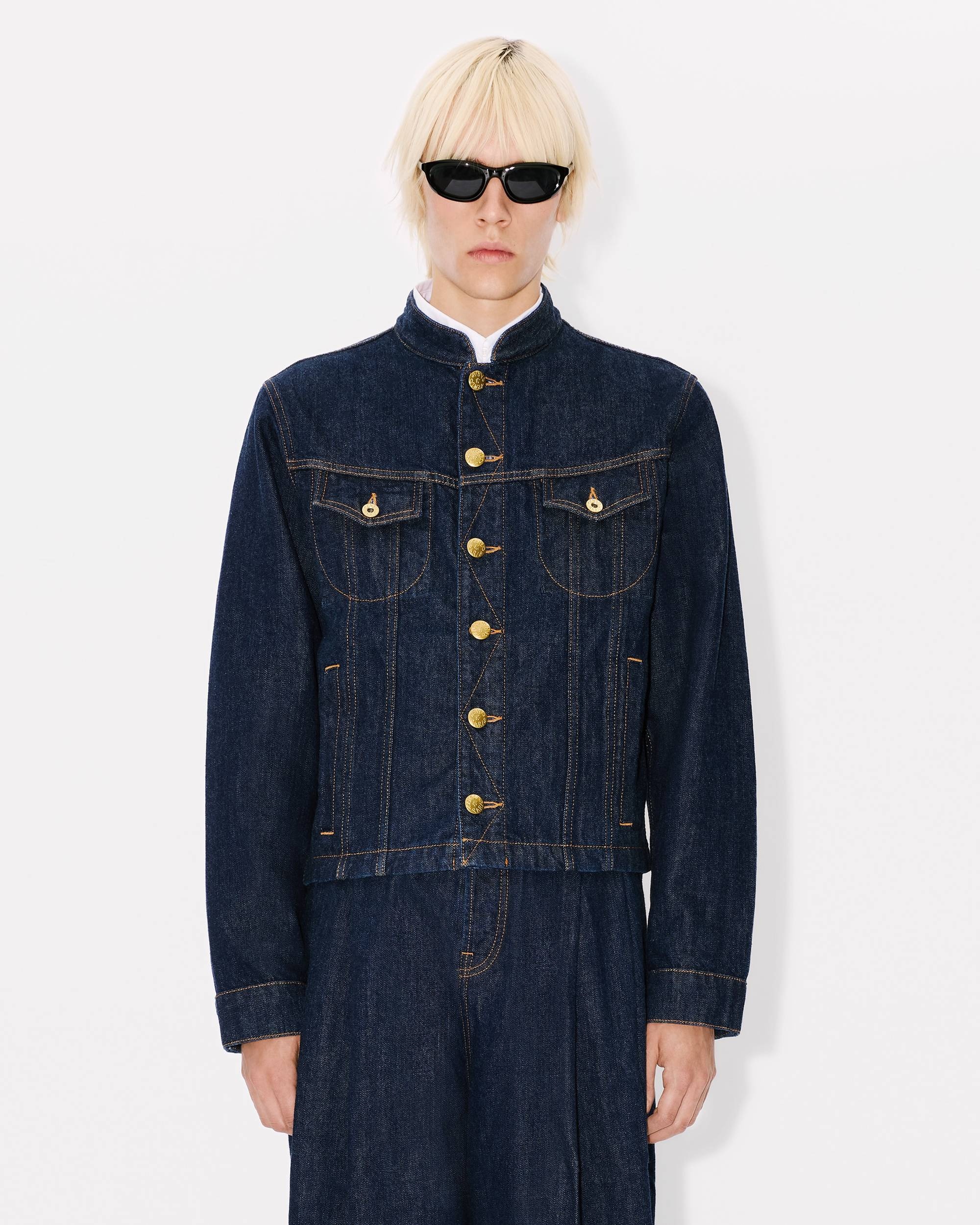 School boy jacket in japanese denim - 4