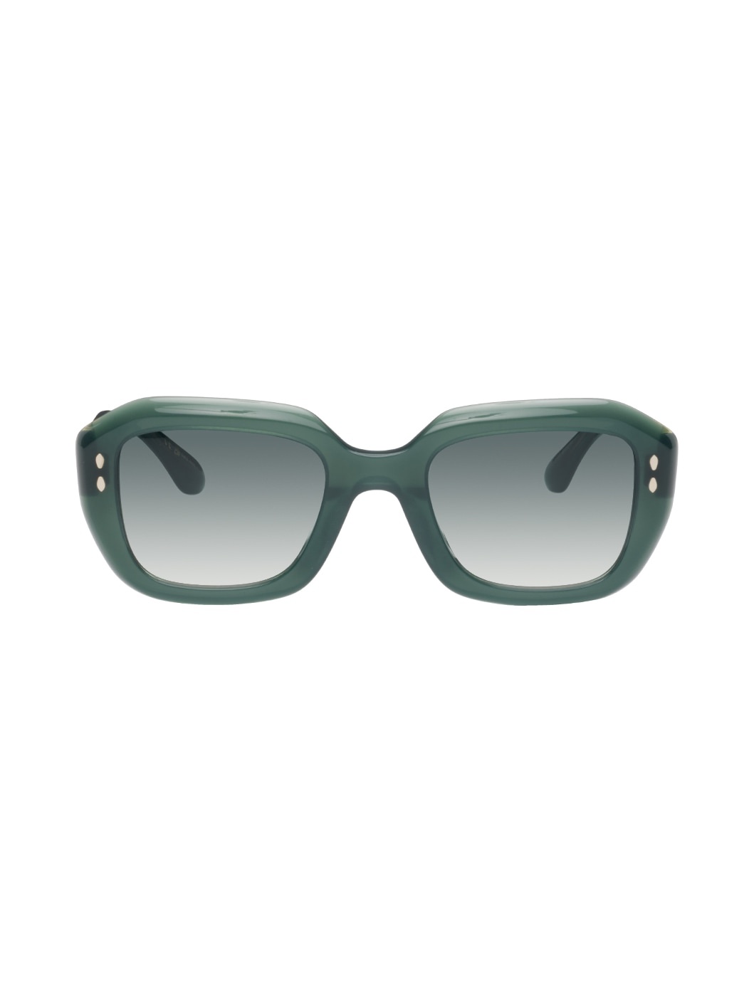 Isabel Marant Green Geometric Sunglasses | REVERSIBLE