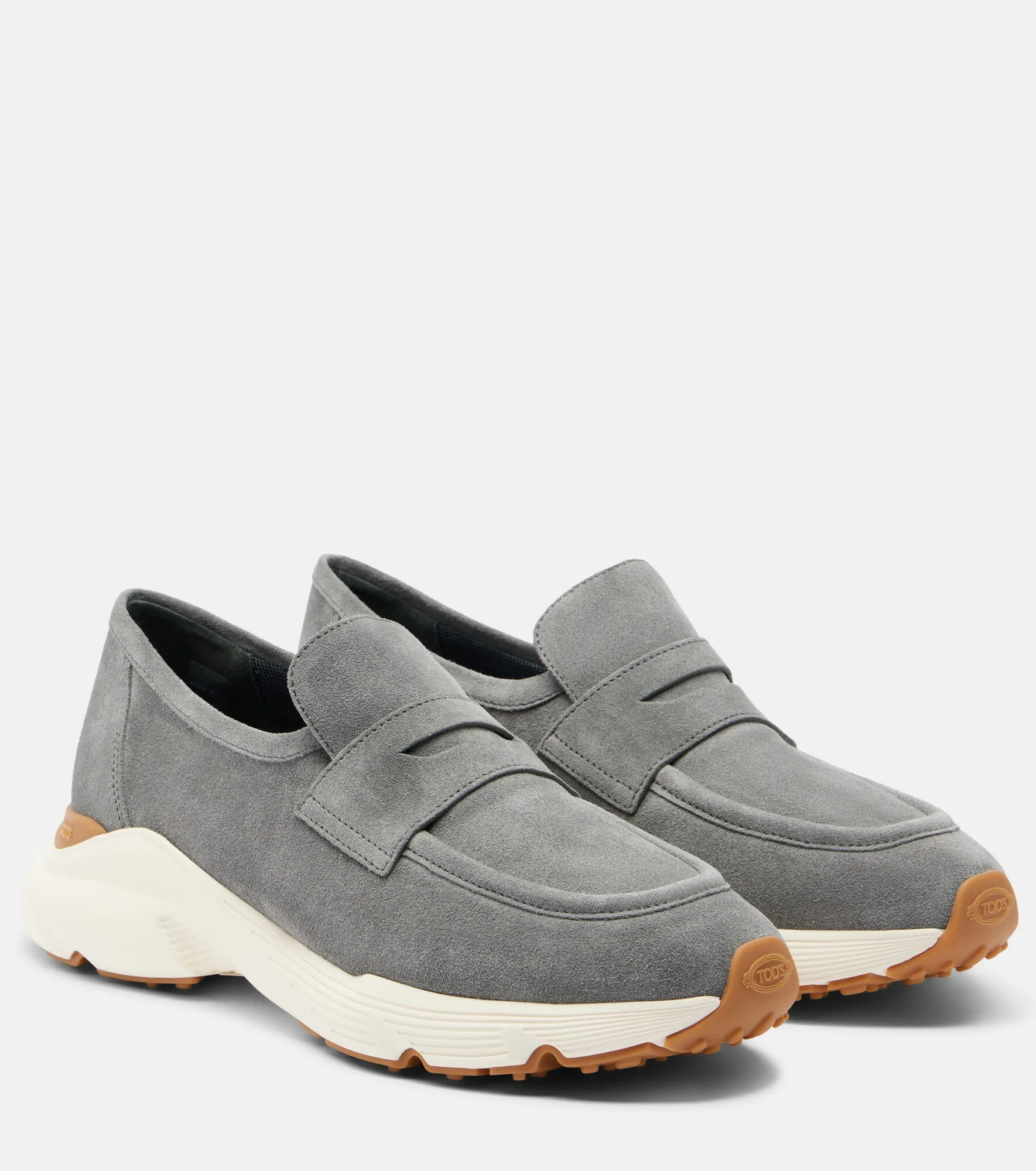 Suede penny loafers - 1