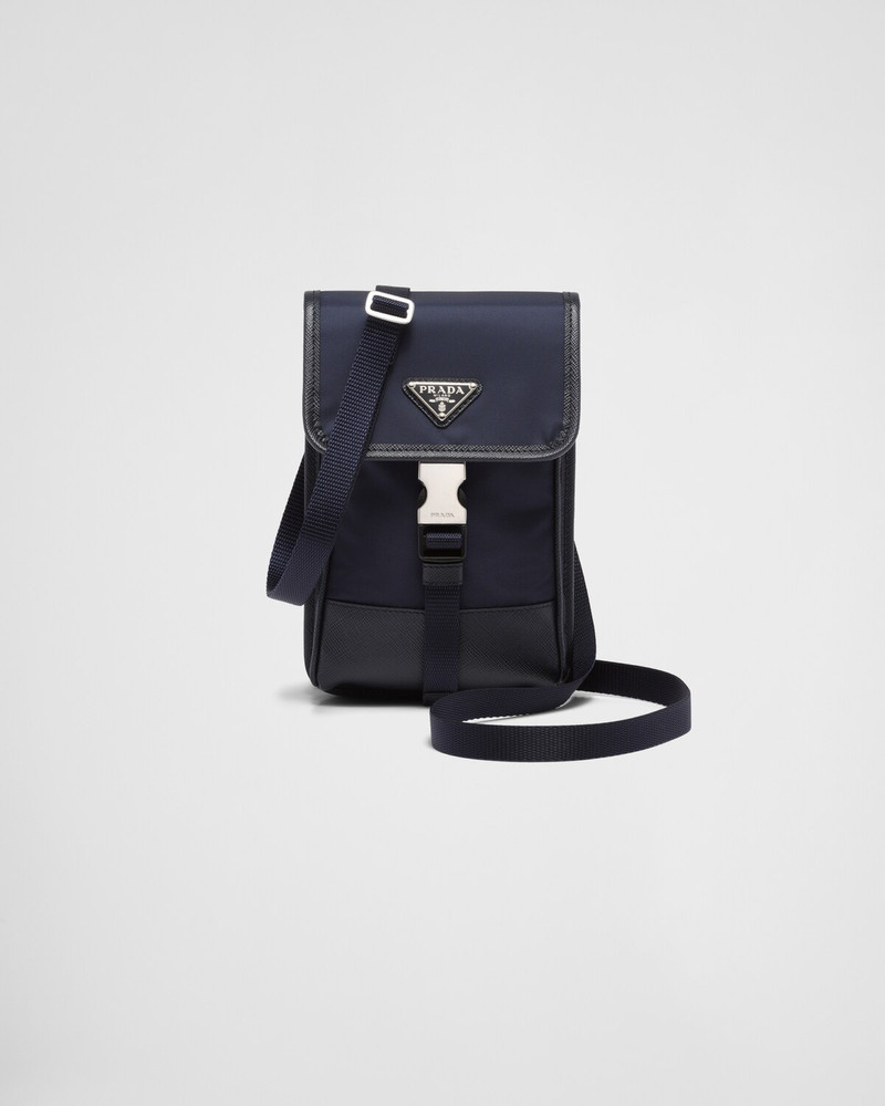 Re-Nylon and Saffiano leather smartphone case 1