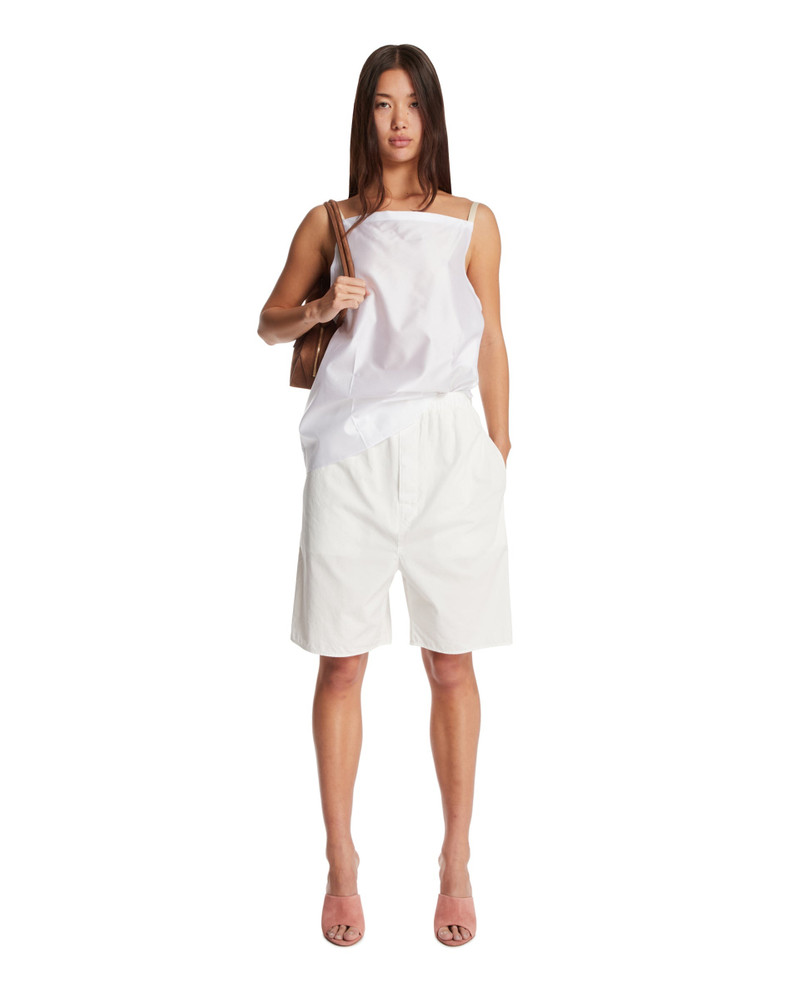 Carven White Bermuda Shorts outlook