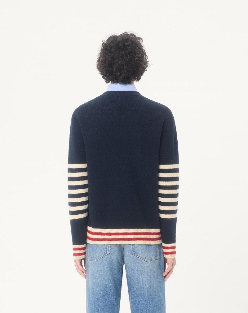 VALENTINO WOOL SWEATER WITH VG EMBROIDERY 6