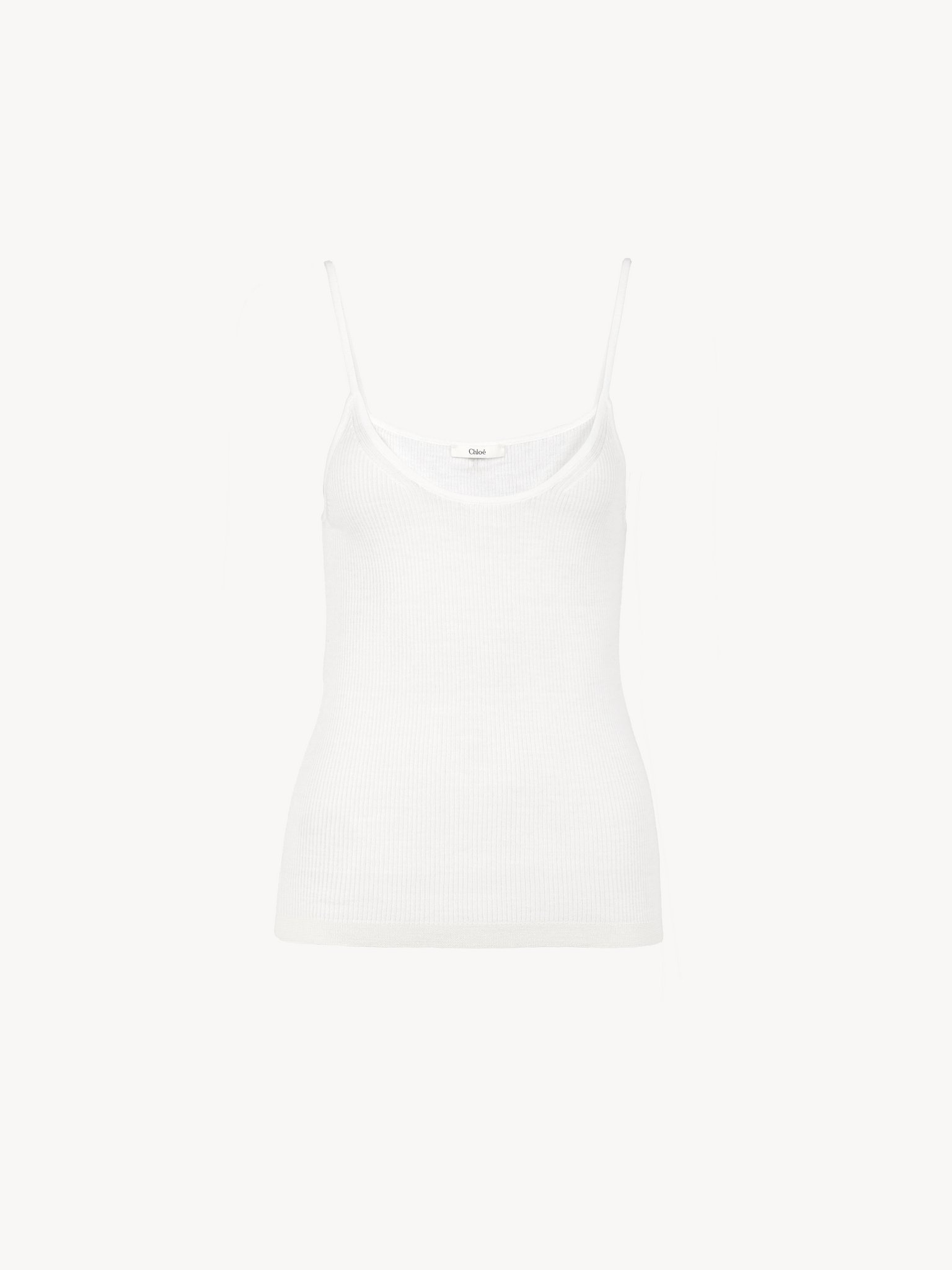 FITTED TANK TOP IN SUPERFINE WOOL - 2