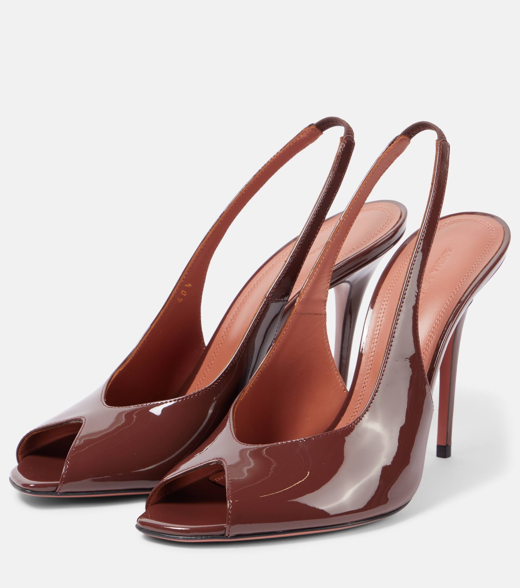 Kristina Sling 105 leather slingback pumps - 4