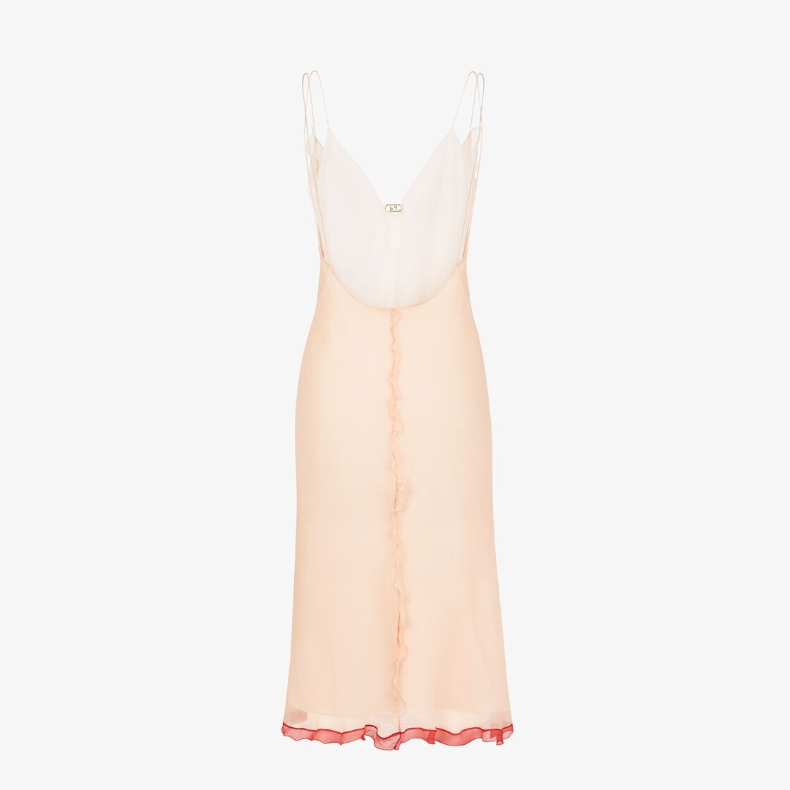 Pale pink chiffon dress - 2