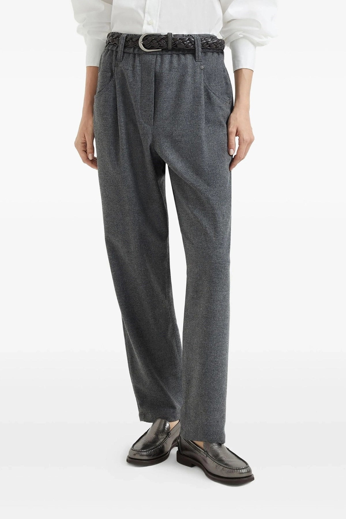 Brunello Cucinelli Women Wool And Cashmere Pants - 2