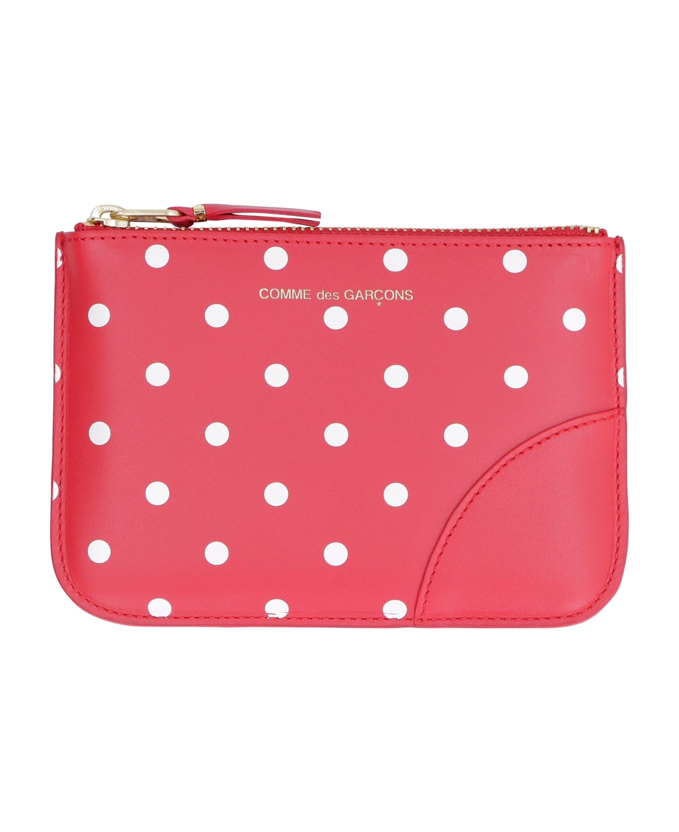 Logo Detail Flat Leather Pouch - 2