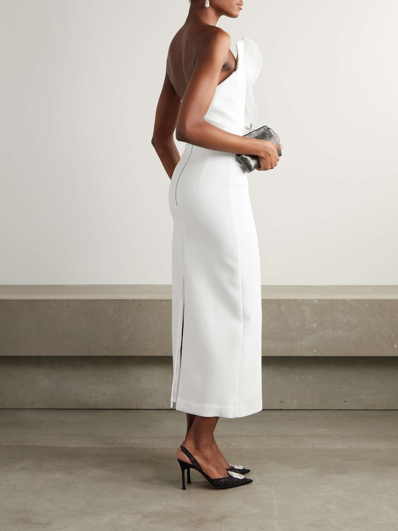 Requiem strapless faille gown White - 3