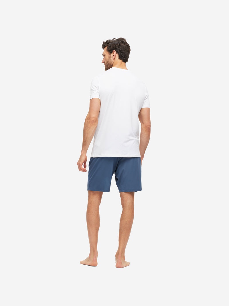 Men's Lounge Shorts Basel Micro Modal Stretch Storm Blue - 7