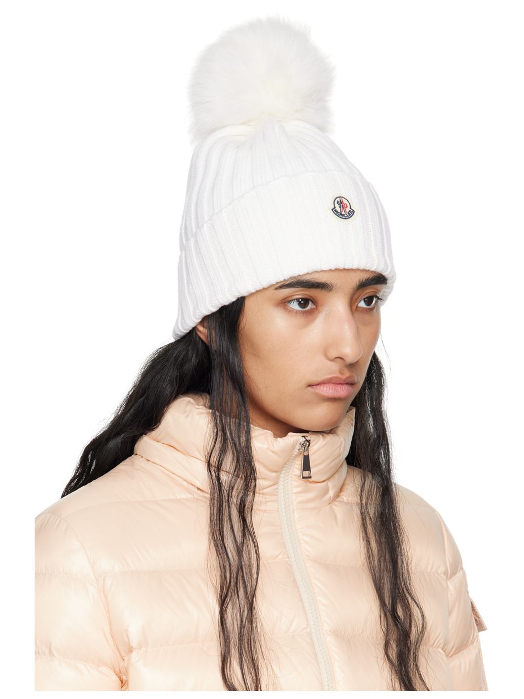 White Pom Pom Beanie - 2