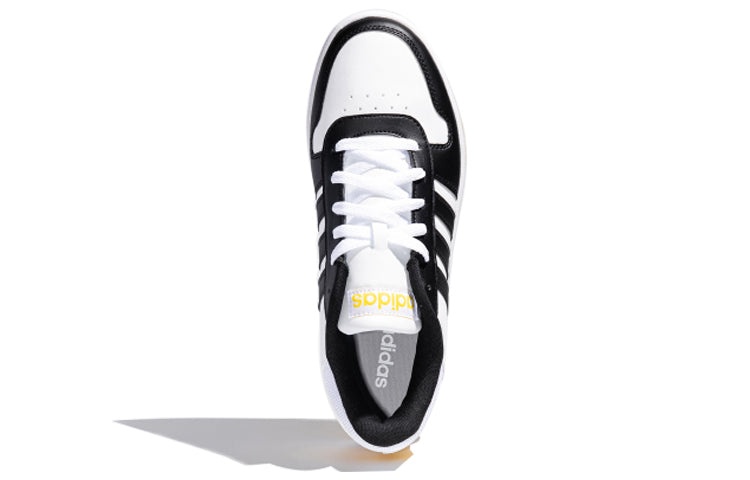 adidas neo Hoops 2.0 'Black White Yellow' FW5993 - 5