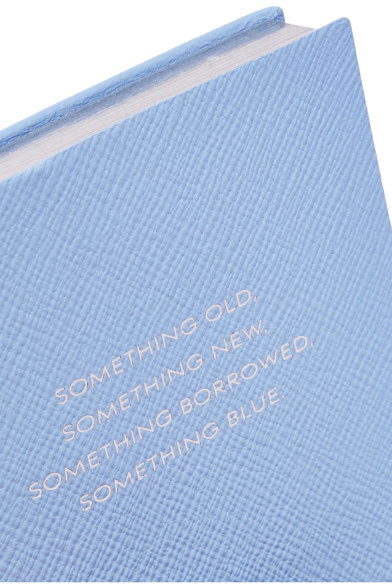 Panama Something Old, Something New, Something Borrowed, Something Blue textured-leather notebook - 4