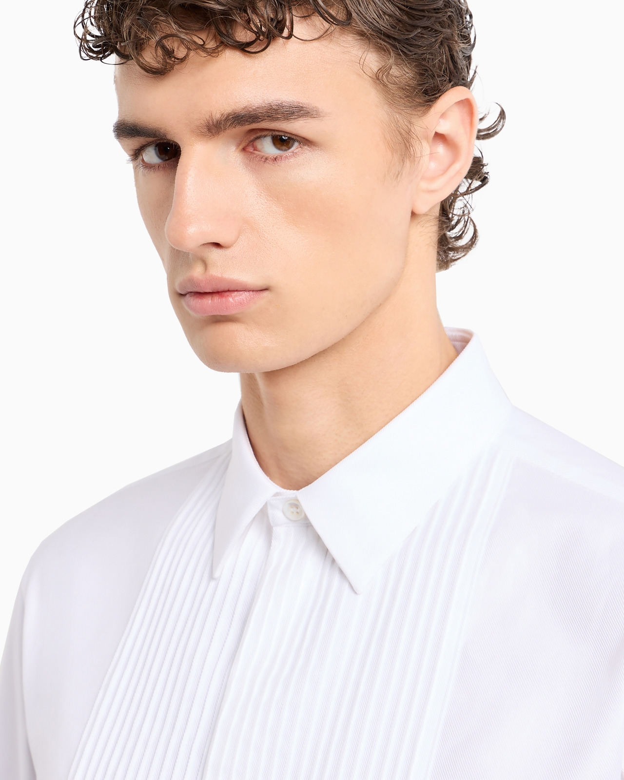 Pleated cotton shirt - 6