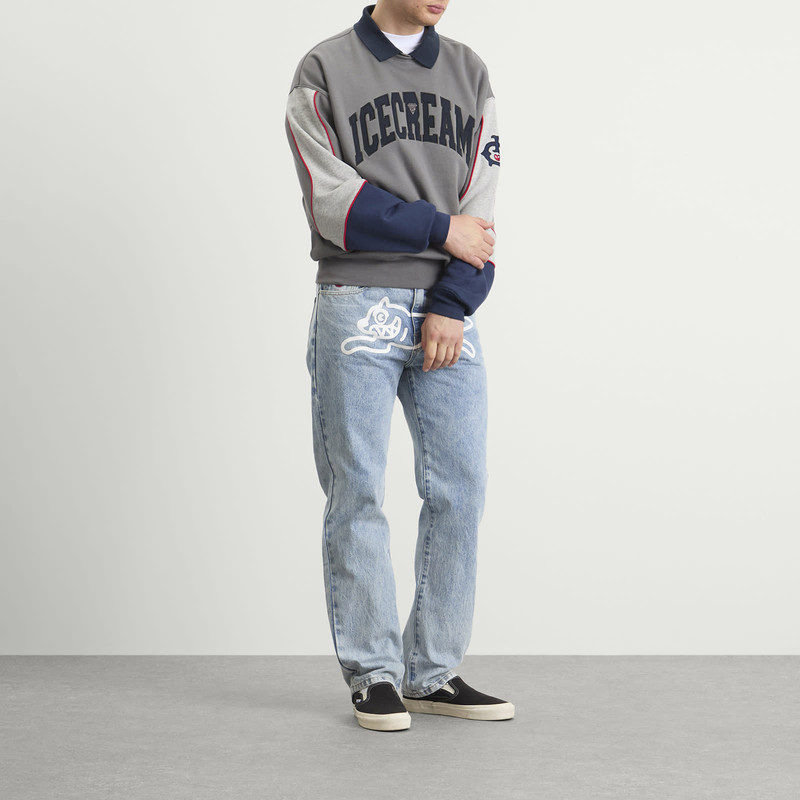 ICECREAM ICECREAM Running Dog Straight Leg Denim Jeans outlook