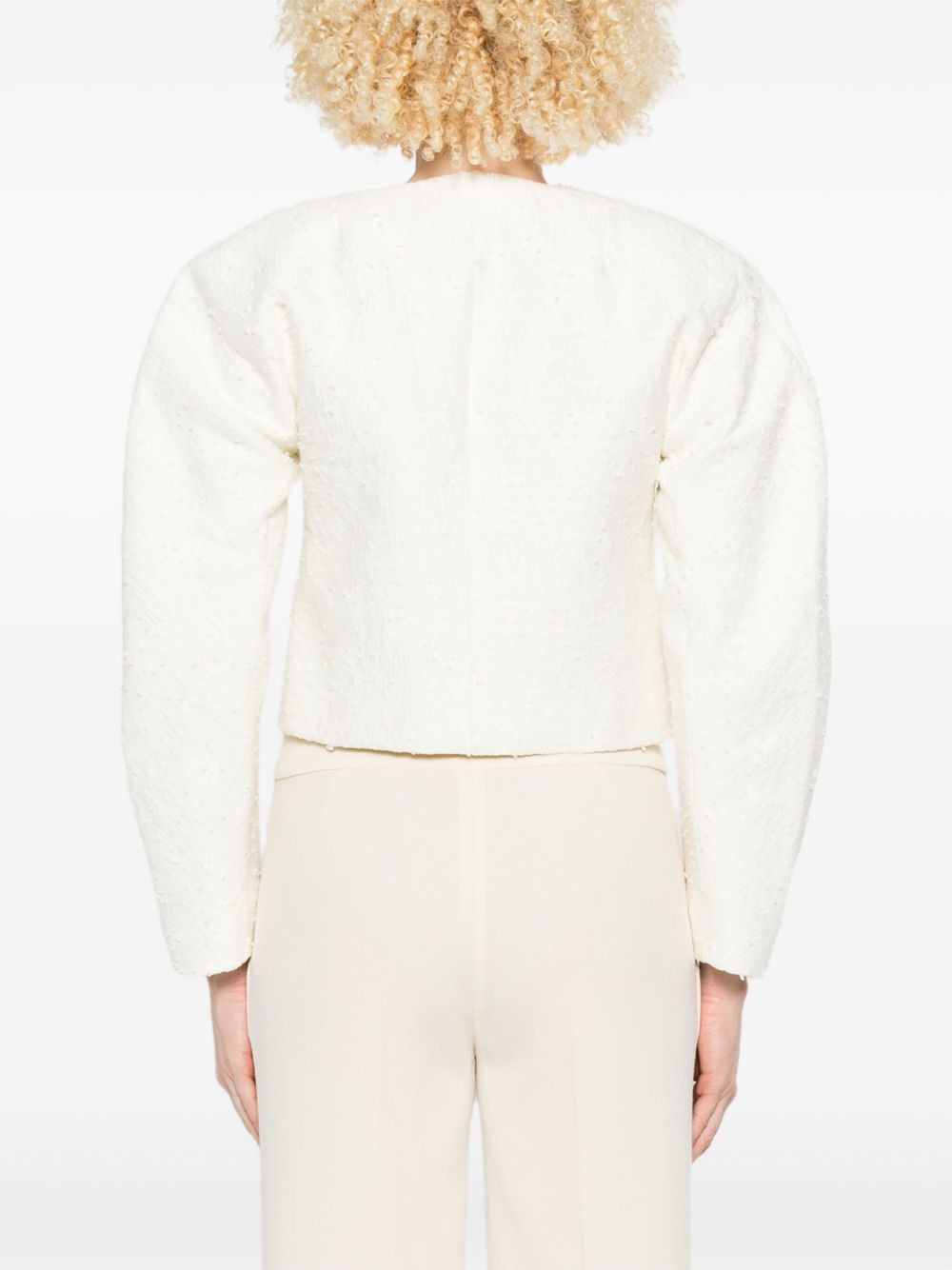 cropped tweed jacket - 4