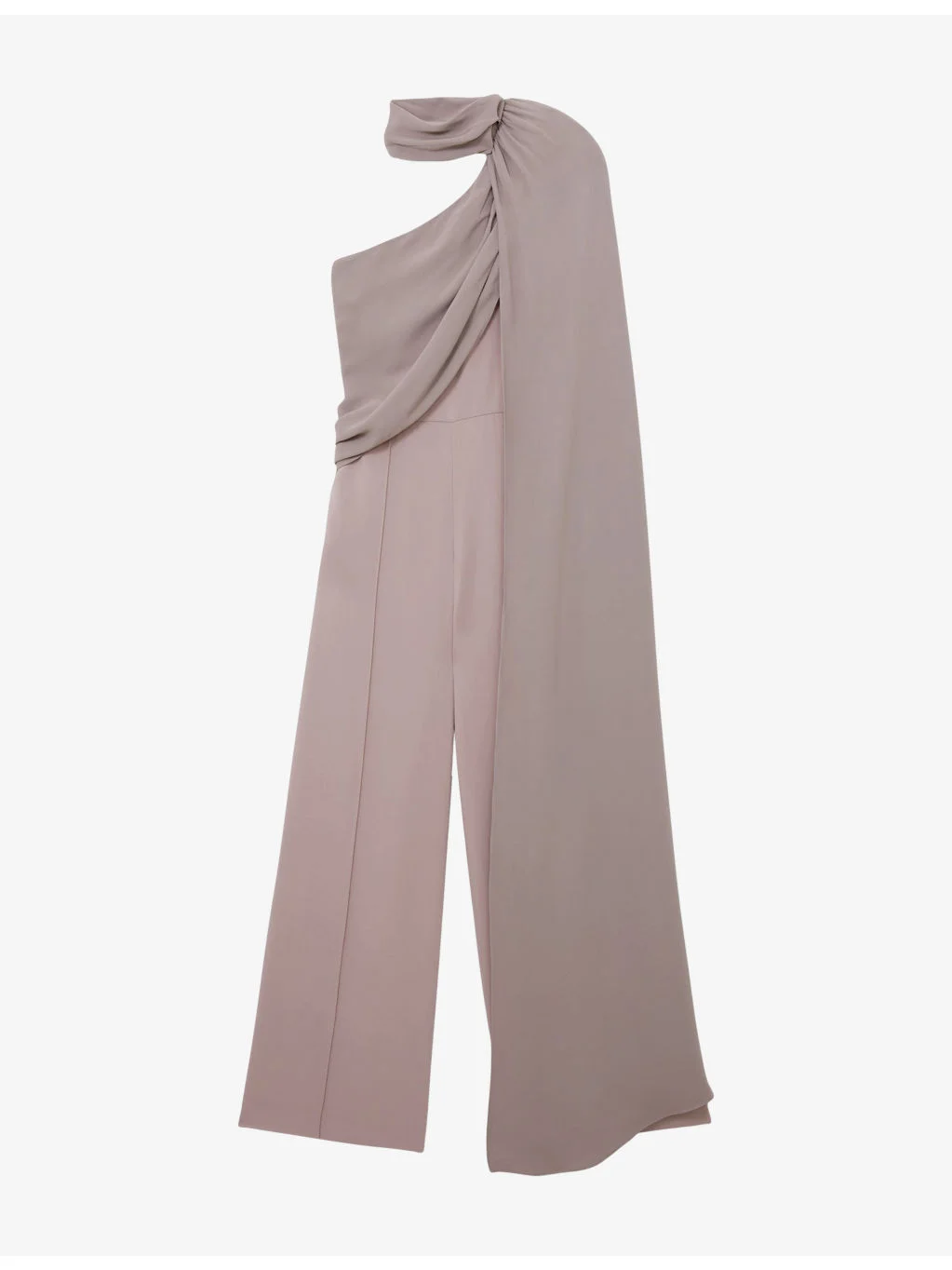 Carrie One-Shoulder Stretch-Woven Jumpsuit - 1