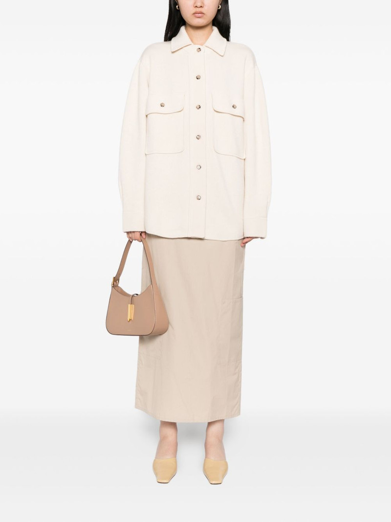 Allude button-up wool cardigan outlook