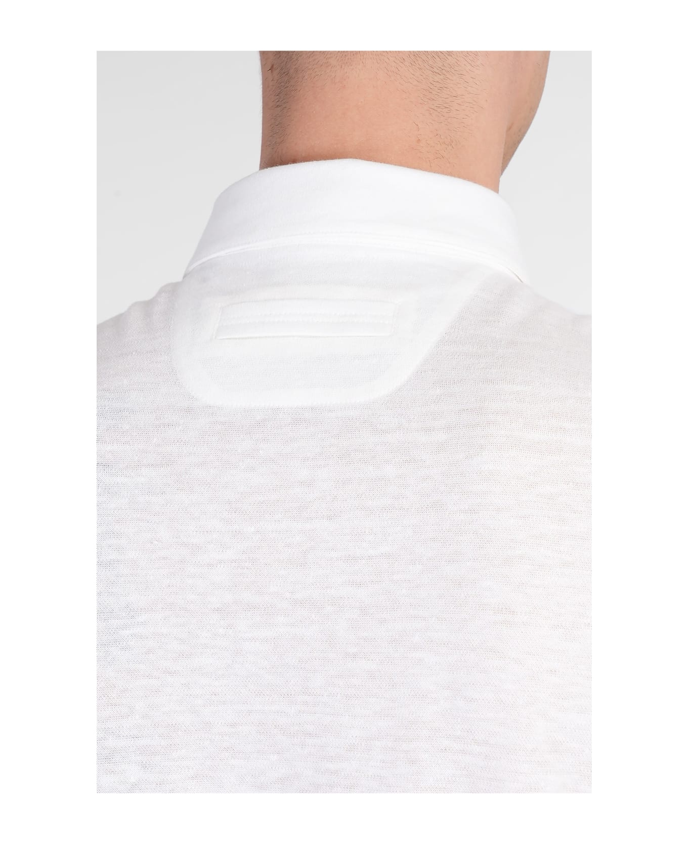 Polo In Beige Linen - 5