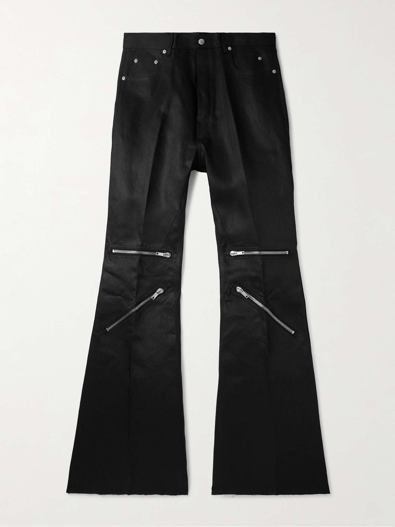 Bolan Flared Linen-Twill Cargo Trousers 1