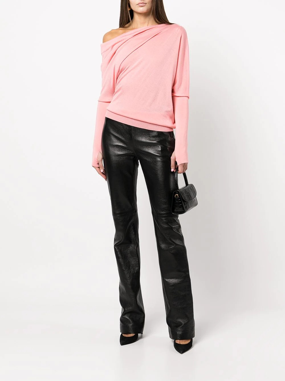 one-shoulder asymmetric jumper - 2