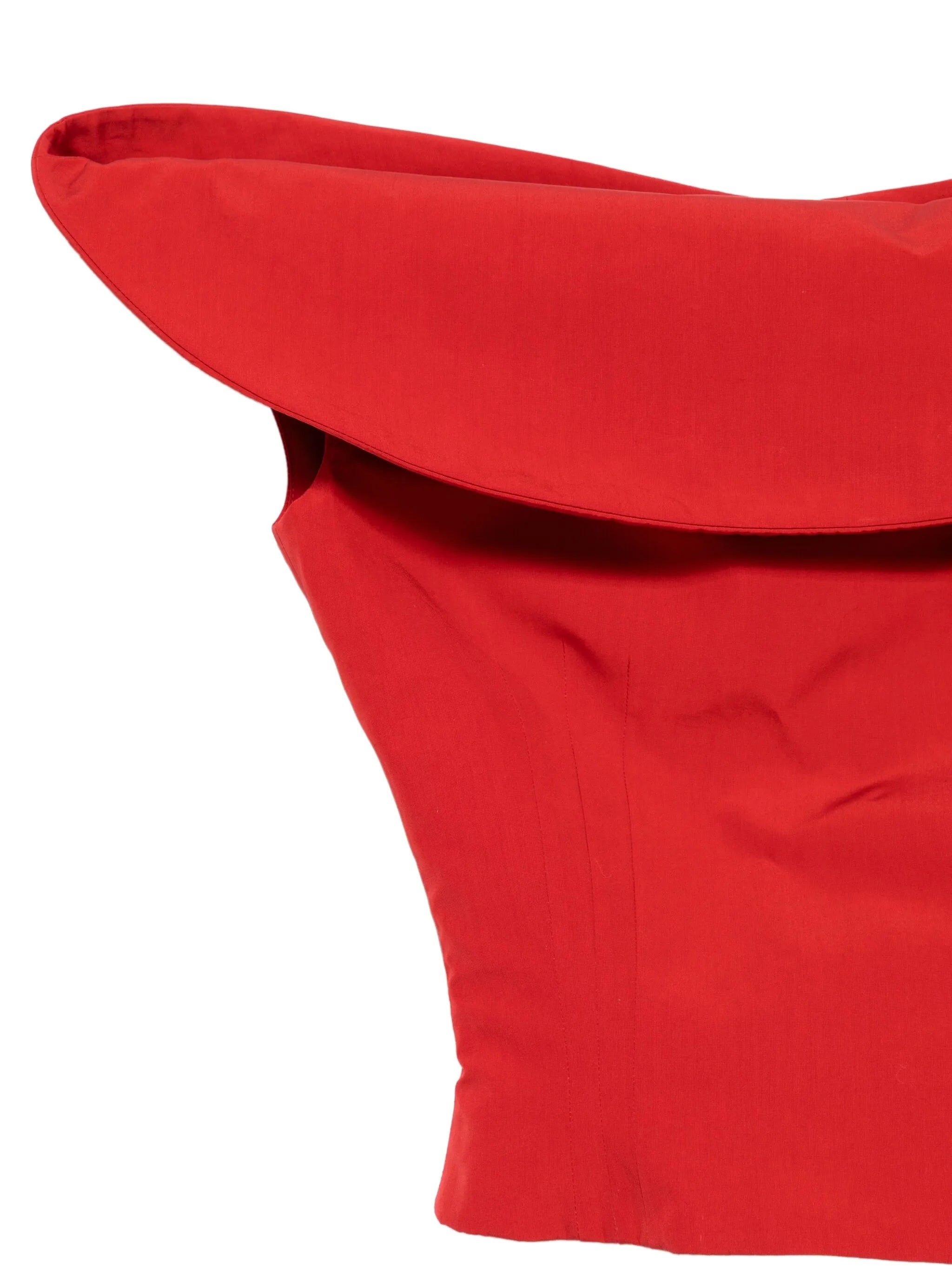 cowl-neck cropped top - 3